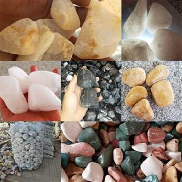 کاربرد ها و مزایای سنگ های قلوه ای رنگی و بررسی خرید انواع آن